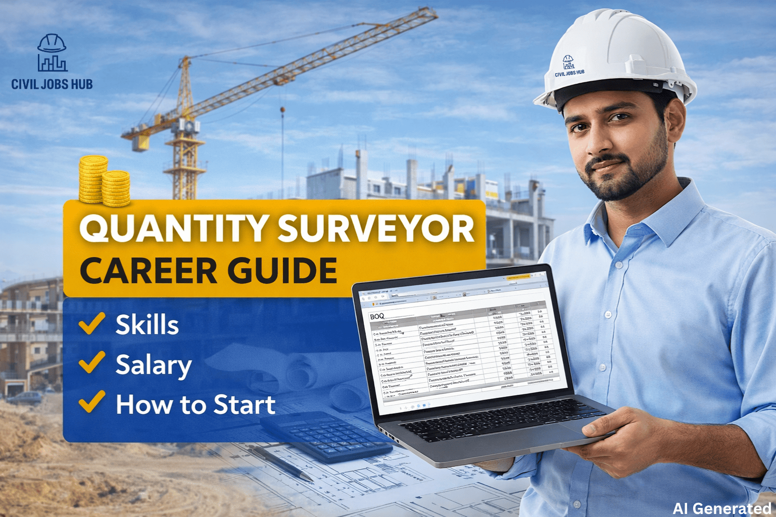 Quantity Surveyor Career Guide: Skills, Salary & How to Start in India - Civil engineering career guidance