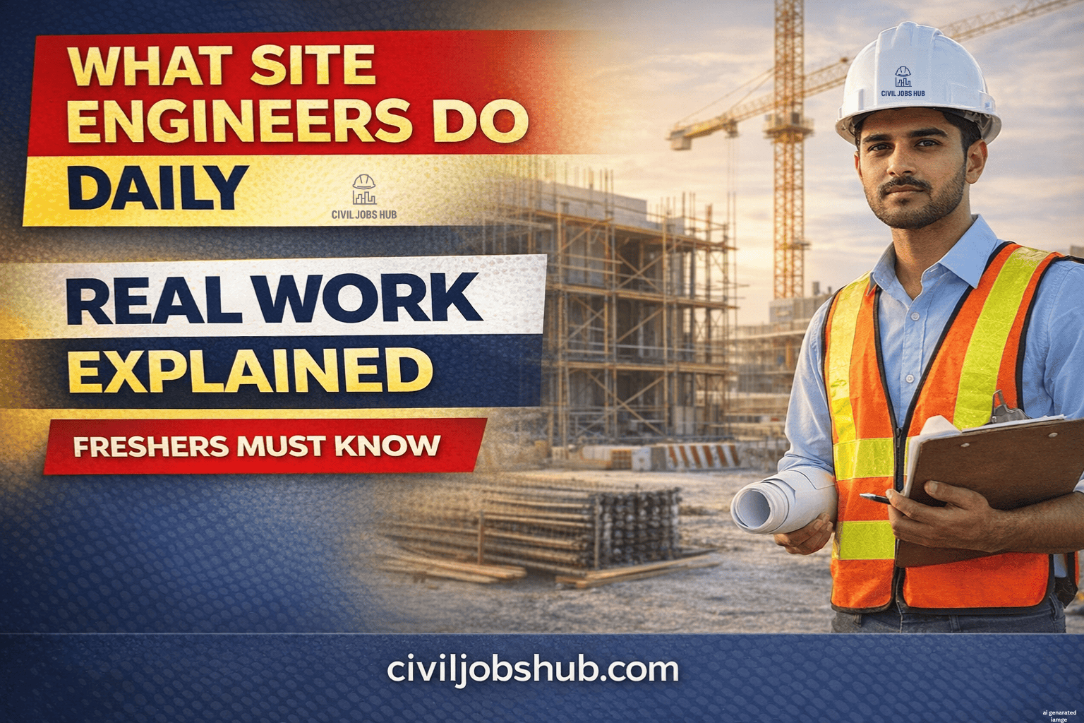 Site Engineer Daily Work: What You Actually Do on Site (2026 Guide) - Civil engineering career guidance